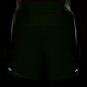 Nike Pantaloncini Running Stride 2In1 5" Lime Nero Uomo