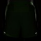 Nike Pantaloncini Running Stride 2In1 5" Lime Nero Uomo