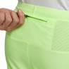 Nike Pantaloncini Running Stride 2In1 5" Lime Nero Uomo