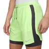 Nike Pantaloncini Running Stride 2In1 5" Lime Nero Uomo