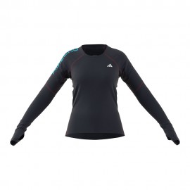 ADIDAS Maglia Running Ml Adizero Lite Nero Donna