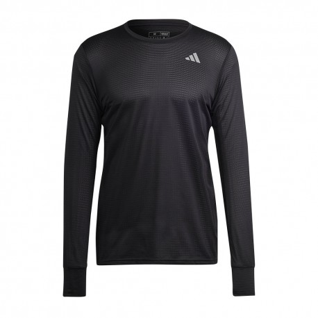 ADIDAS Maglia Running Ml Own The Run Nero Uomo