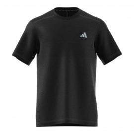 ADIDAS T-Shirt Running Ultimate Knit Nero Uomo