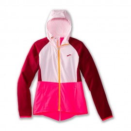 Brooks Giacca Running Canopy Jacket Quartz Hyper Rosa Donna