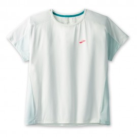 Brooks Pantaloncini Running Sprint Free Sleeve Mint Mix Donna