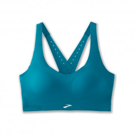 Brooks Reggiseno Sportivo Dare Strappy Lagoon Donna