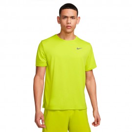 Nike Maglia Running Df Miler Bright Cactus Reflective Argento Uomo