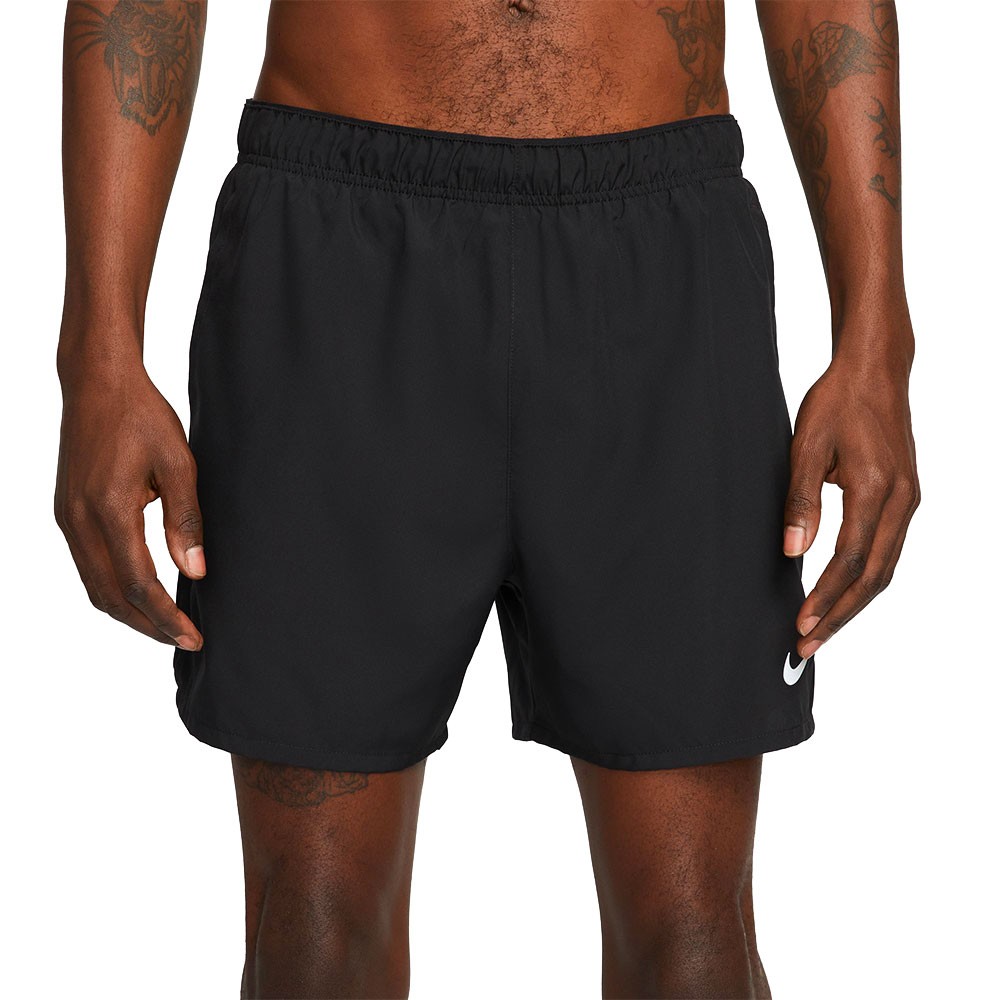 Nike Pantaloncini Running Challenger Nero Reflective Argento Uomo