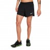 Nike Pantaloncini Running Fast 4" Nero Reflective Argento Uomo