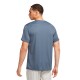 Nike T-Shirt Running Miler S72 Diffused Blue Lime Uomo