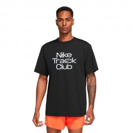Nike T-Shirt Running Track Club Hyverse Nero Summit Bianco Uomo
