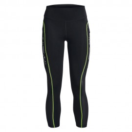 Under Armour Leggings Running Anywhere Nero Lime Surge Donna