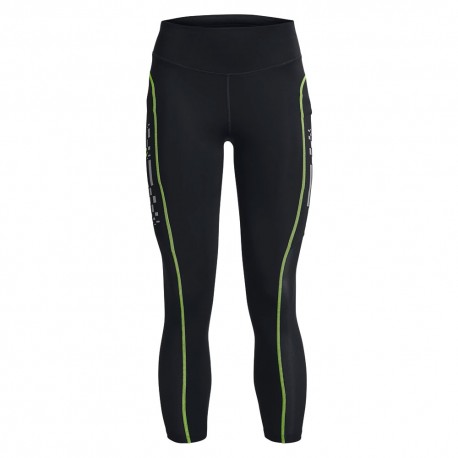 Under Armour Leggings Running Anywhere Nero Lime Surge Donna