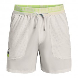 Under Armour Pantaloncini Running Anywhere Grigio Verde Uomo