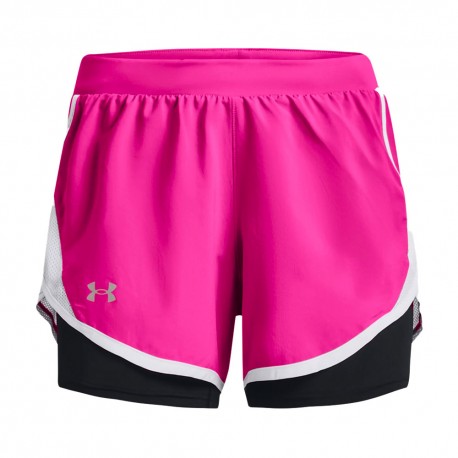 Under Armour Pantaloncini Running Flay By 2In1 Rebel Rosa Donna
