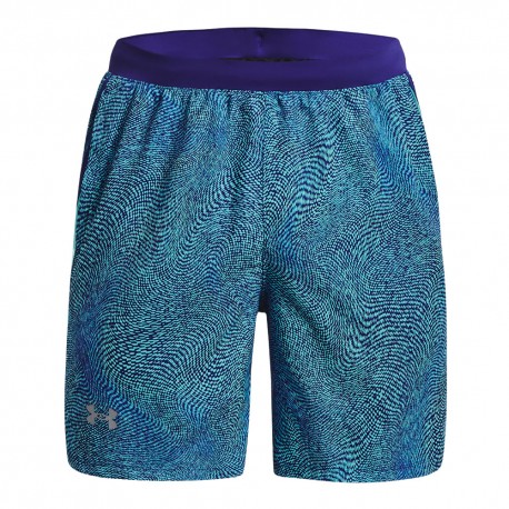 Under Armour Pantaloncini Running Launch 7 Printed Blu Uomo