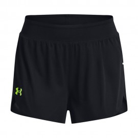 Under Armour Pantaloncini Running Pro Elite Nero Lime Surge Donna