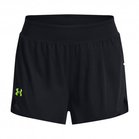 Under Armour Pantaloncini Running Pro Elite Nero Lime Surge Donna