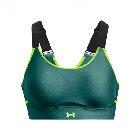Under Armour Reggiseno Sportivo Infinity High Verde Donna