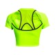 Under Armour T-Shirt Running Anywhere Crop Lime Surge Donna