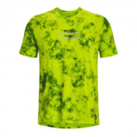 Under Armour T-Shirt Running Anywhere Velocity Verde Uomo