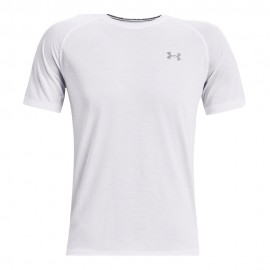 Under Armour T-Shirt Running Streaker Bianco Uomo
