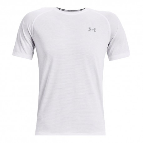 Under Armour T-Shirt Running Streaker Bianco Uomo