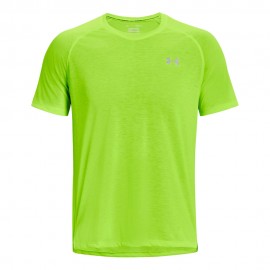 Under Armour T-Shirt Running Streaker Lime Surge Uomo