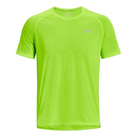 Under Armour T-Shirt Running Streaker Lime Surge Uomo
