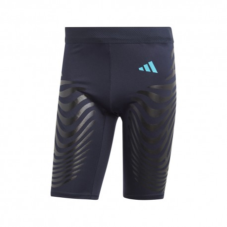 ADIDAS Pantaloncini Running Leggings Running Adizero Nero Uomo