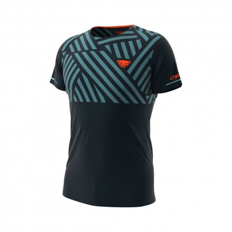 Dynafit T-shirt Trail Running Graphic Storm Blu Uomo