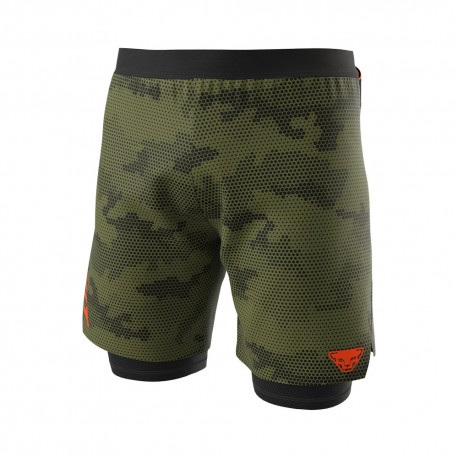 Dynafit Short Trail Running Graphic 2IN1 Winter Moss Uomo