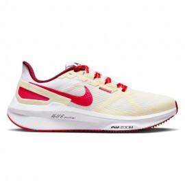 Nike Air Zoom Structure 25 Bianco University Rosso-Cocon - Scarpe Running Uomo