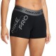 Nike Shorts Sportivi Pro Train 3In Nero Donna