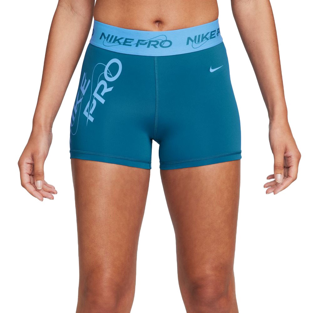 Nike Shorts Sportivi Pro Train 3In Blu Donna