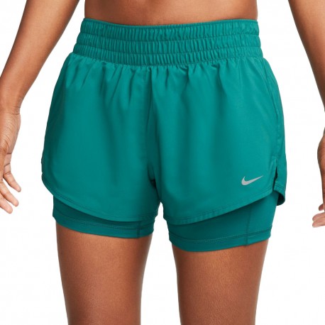 Nike Shorts Sportivi 2In1 Blu Donna