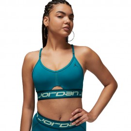 Nike Reggiseno Sportivo Jo Logo Supporto Leggero Verde Donna