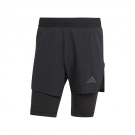 ADIDAS Shorts Sportivi 2 In 1 Train Nero Uomo