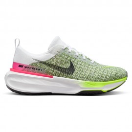 Nike Zoomx Invincible Run Flyknit 3 Bianco Verde Rosa - Scarpe Running Uomo