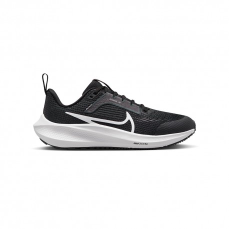 Nike Pegasus 40 Nero Bianco-Iron Grigio - Scarpe Running Bambino