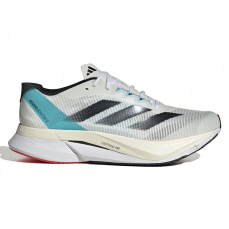 ADIDAS Adizero Boston 12 M Bianco Nero - Scarpe Running Uomo