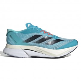 ADIDAS Adizero Boston 12 M Ciano Nero - Scarpe Running Uomo