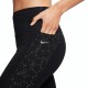 Nike Leggings Running Fast 7 8 Nero Reflective Argento Donna