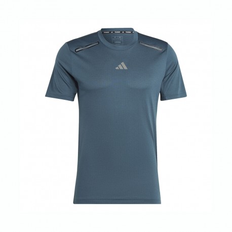 ADIDAS Maglietta Palestra Train Azzurro Uomo