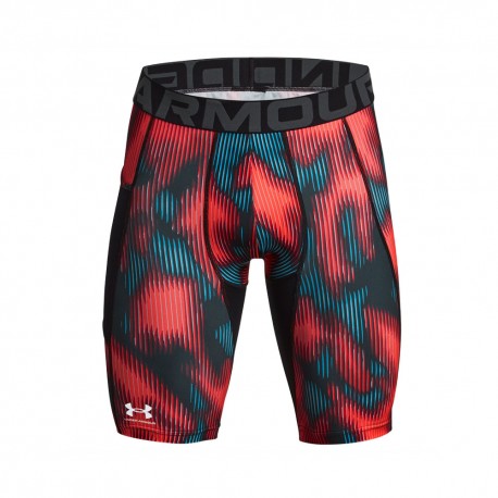 Under Armour Shorts Sportivis Sportivis Long Ghl Rosso Nero Uomo
