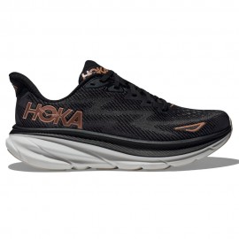 Hoka Clifton 9 Nero Rose Gold - Scarpe Running Donna