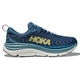 Hoka Gaviota 5 Blu Azzuro Giallo - Scarpe Running Uomo