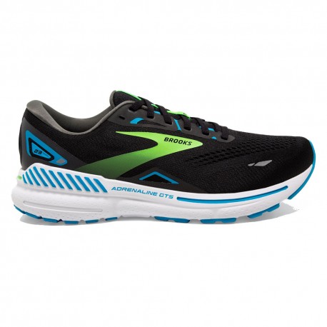 Brooks Adrenaline Gts 23 Nero Hawaiian Ocean Green - Scarpe Running Uomo