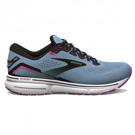 Brooks Ghost 15 Blue Bell Nero Rosa - Scarpe Running Donna