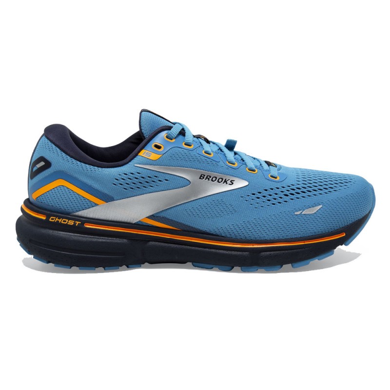 Brooks Ghost 15 GORE TEX Blu Arancio Scarpe Running Uomo